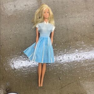 VINTAGE MATTEL BARBIE 1966 with Blue Dress